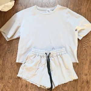 Princess Polly grey lounge short set